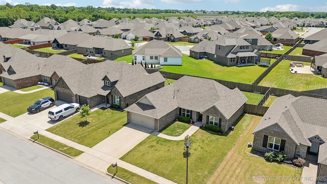 aerial perspective of suburban area