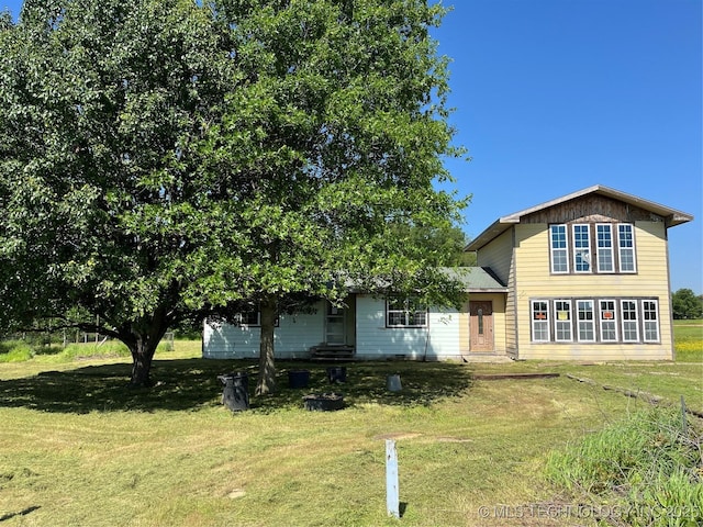 40821 N 3956th Dr, Skiatook, OK 74070 - view of front of property featuring a front lawn and entry steps