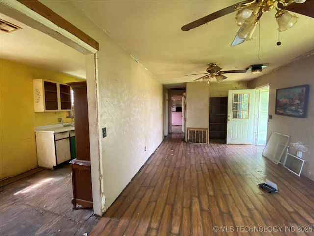 40821 N 3956th Dr, Skiatook, OK 74070 - corridor with wood-type flooring