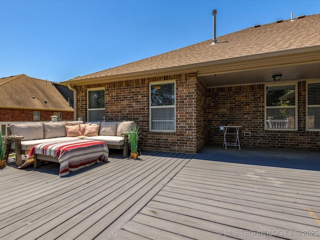 1912 Lester Ave, Bartlesville, OK 74006 - deck featuring an outdoor hangout area