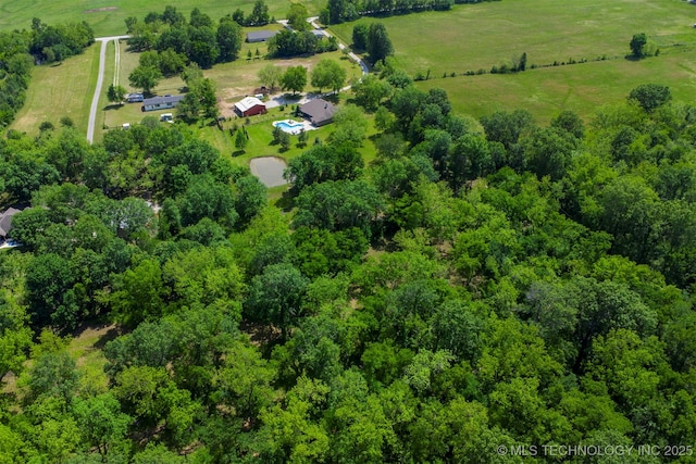 aerial view of sparsely populated area