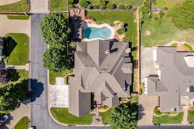 4501 E 108th Pl, Tulsa, OK 74137 - aerial view of a pool area