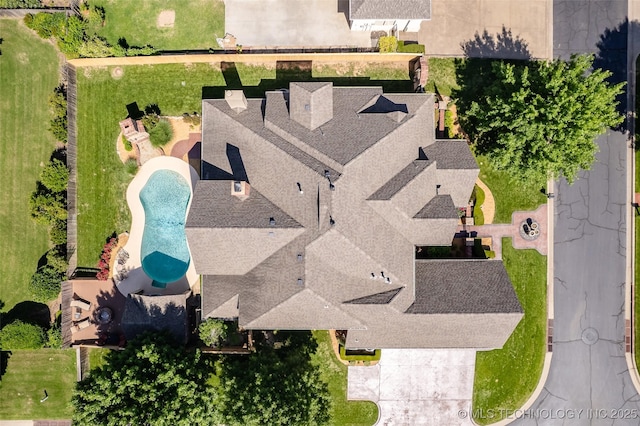 4501 E 108th Pl, Tulsa, OK 74137 - aerial view of a pool area