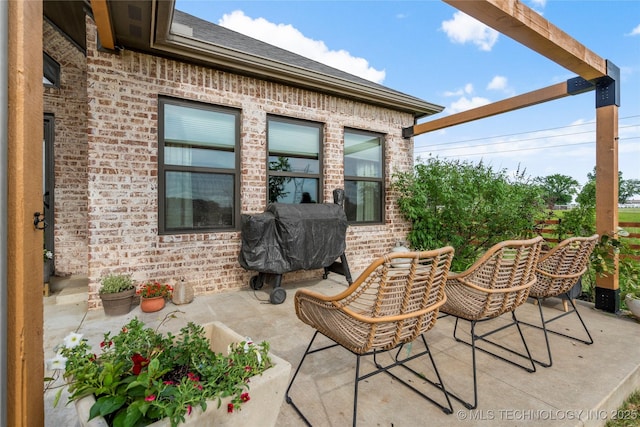 16990 S 33rd W Ave, Glenpool, OK 74033 - view of patio with a grill