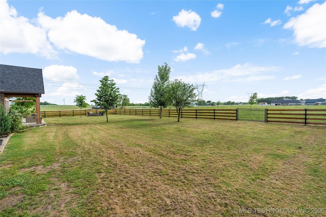 16990 S 33rd W Ave, Glenpool, OK 74033 - view of yard featuring a view of countryside