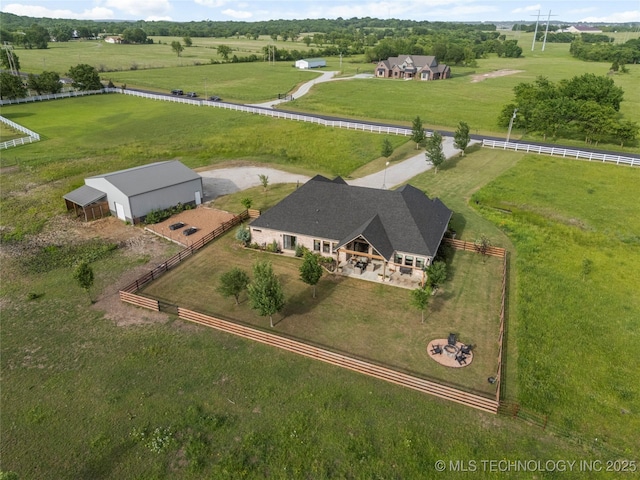 16990 S 33rd W Ave, Glenpool, OK 74033 - aerial view of sparsely populated area with agricultural land