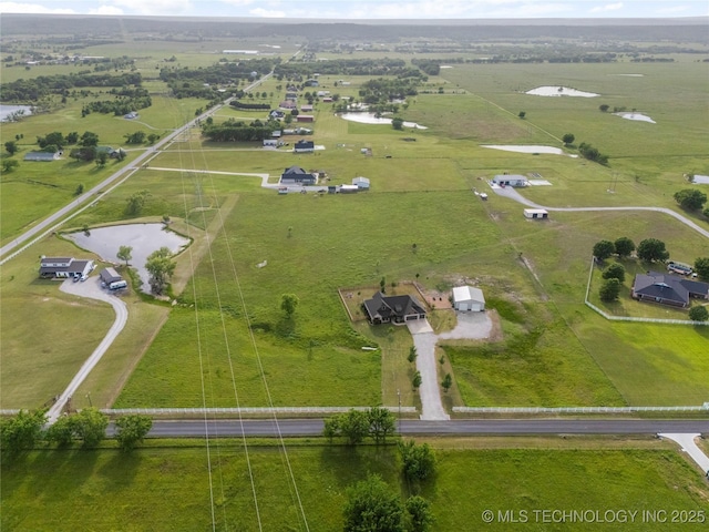 16990 S 33rd W Ave, Glenpool, OK 74033 - aerial view of sparsely populated area with a pastoral area