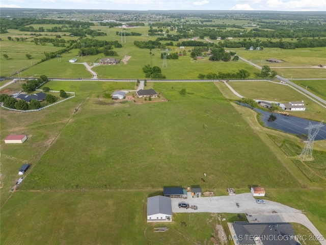 16990 S 33rd W Ave, Glenpool, OK 74033 - aerial view of property's location with rural landscape