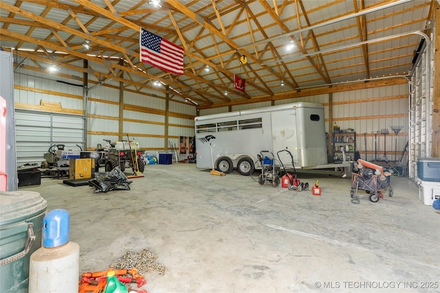 16990 S 33rd W Ave, Glenpool, OK 74033 - garage featuring metal wall and a heating unit