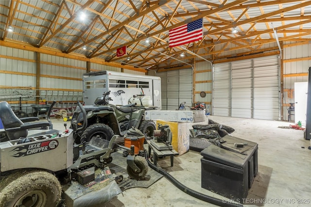 16990 S 33rd W Ave, Glenpool, OK 74033 - garage with metal wall