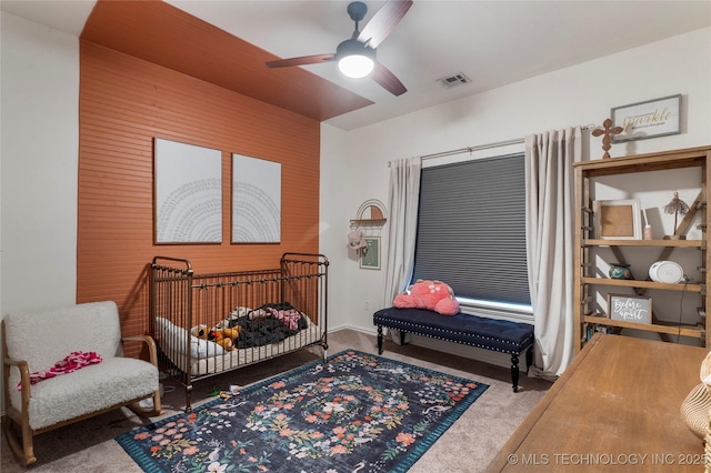 16990 S 33rd W Ave, Glenpool, OK 74033 - carpeted bedroom with ceiling fan