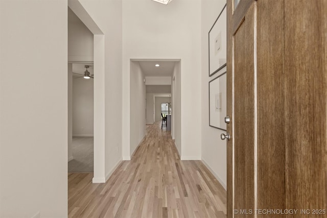 1331 N Beech St, Broken Arrow, OK 74012 - hall with light wood finished floors and baseboards