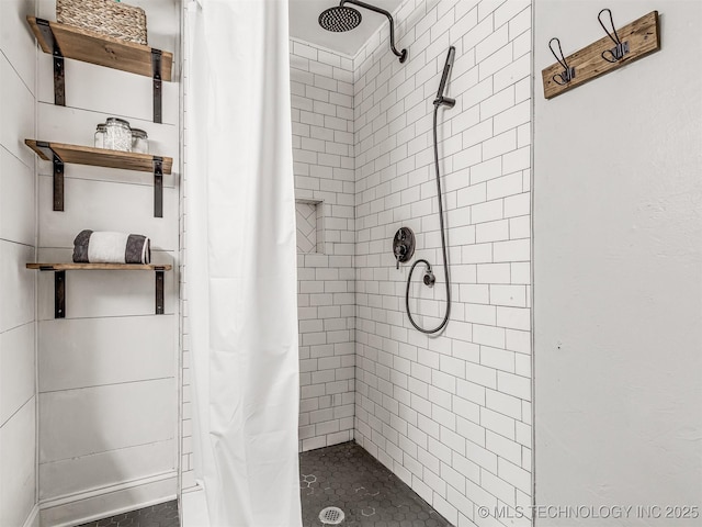 full bath featuring a stall shower