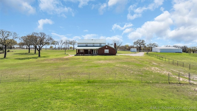 2750 Enterprise, Lone Grove, OK 73401 - view of yard featuring a rural view and an outdoor structure