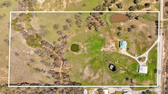 2750 Enterprise, Lone Grove, OK 73401 - aerial overview of property's location with property parcel outlined