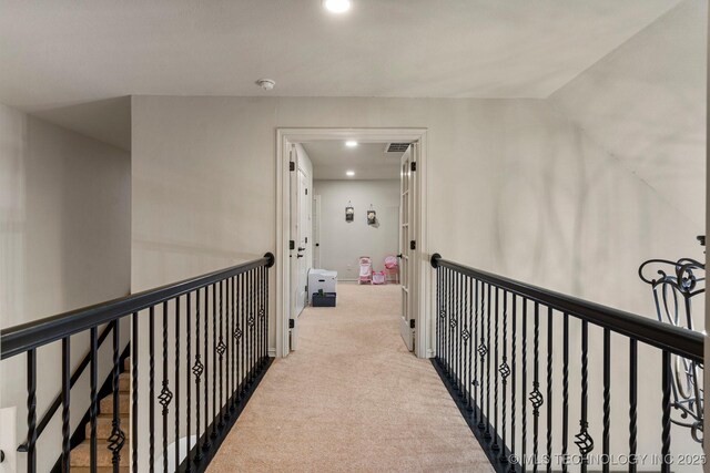 9475 E 107th Pl S, Bixby, OK 74133 - hall with carpet and recessed lighting