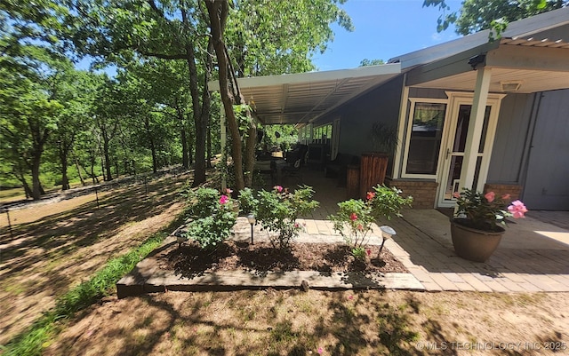 5328 Monroe Rd, Kingston, OK 73439 - view of patio with fence
