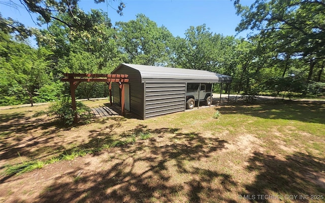 5328 Monroe Rd, Kingston, OK 73439 - view of outbuilding featuring an outdoor structure