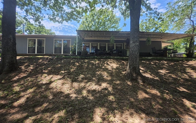 5328 Monroe Rd, Kingston, OK 73439 - view of rear view of house
