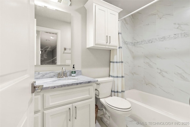 12113 S Fulton Ave E, Bixby, OK 74008 - full bath with shower / bath combo, vanity, and toilet