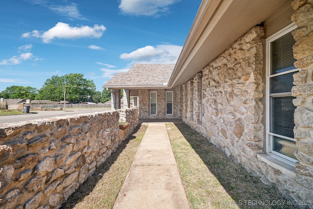 6505 E 47th St, Tulsa, OK 74145 - entrance to property with stone siding