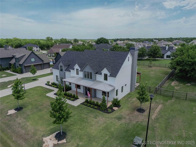 6407 N Blue Sage Dr, Owasso, OK 74055 - aerial view of residential area