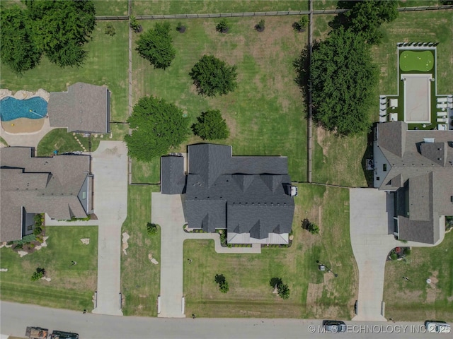 6407 N Blue Sage Dr, Owasso, OK 74055 - aerial view of property and surrounding area