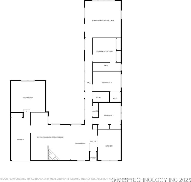 7446 E 20th St, Tulsa, OK 74112 - view of floor plan / room layout