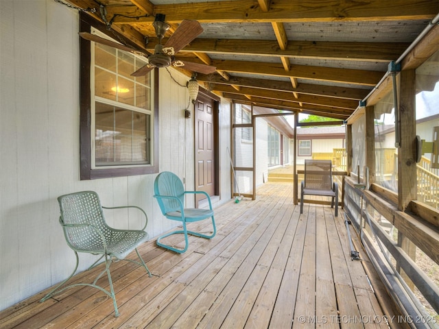 7446 E 20th St, Tulsa, OK 74112 - view of wooden terrace