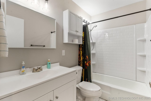 11815 S 86th E Ave, Bixby, OK 74008 - full bathroom featuring toilet, vanity, and shower / tub combo with curtain