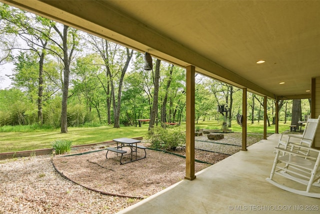 21304 S 4200th Rd, Claremore, OK 74019 - view of patio