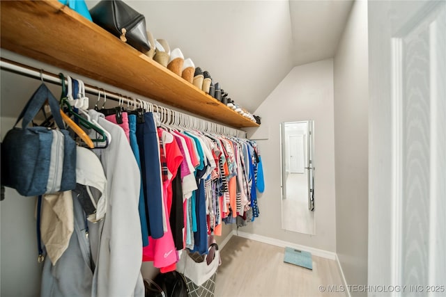 5094 N 209th W Ave, Sand Springs, OK 74063 - spacious closet with wood finished floors and lofted ceiling