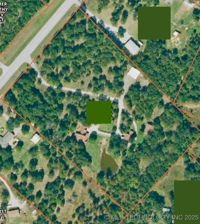 5094 N 209th W Ave, Sand Springs, OK 74063 - map / location featuring property boundaries highlighted