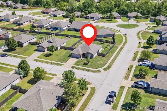 2805 W Fredericksburg St, Broken Arrow, OK 74011 - aerial view of residential area