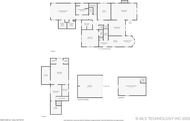 1208 E 29th St, Tulsa, OK 74114 - home floor plan