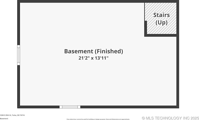 1208 E 29th St, Tulsa, OK 74114 - floor plan / room layout