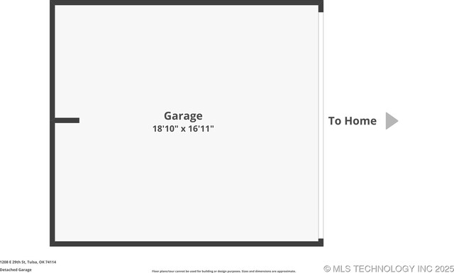 1208 E 29th St, Tulsa, OK 74114 - property floor plan