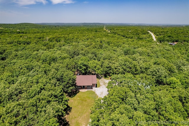 6345 W 53rd St, Tulsa, OK 74126 - view from above of property featuring a heavily wooded area