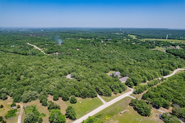 6345 W 53rd St, Tulsa, OK 74126 - drone / aerial view of a heavily wooded area