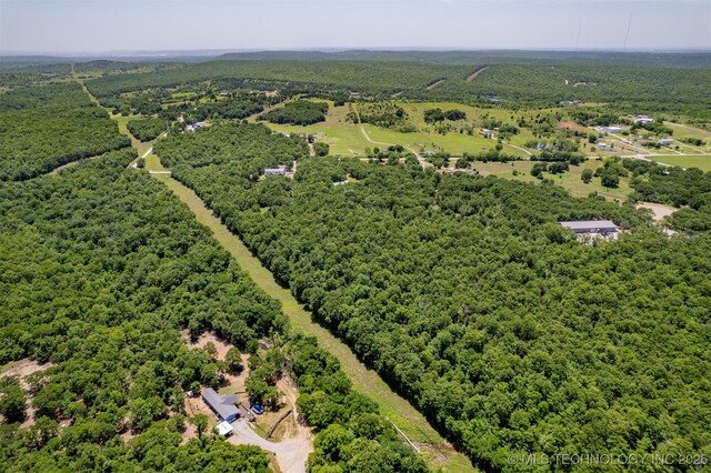 6345 W 53rd St, Tulsa, OK 74126 - drone / aerial view of a heavily wooded area