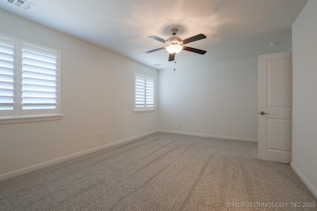 16958 E 45th St, Tulsa, OK 74134 - carpeted empty room featuring ceiling fan and baseboards