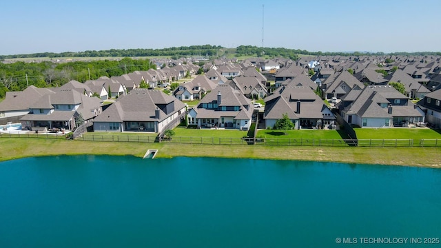 16958 E 45th St, Tulsa, OK 74134 - aerial view of residential area with a nearby body of water