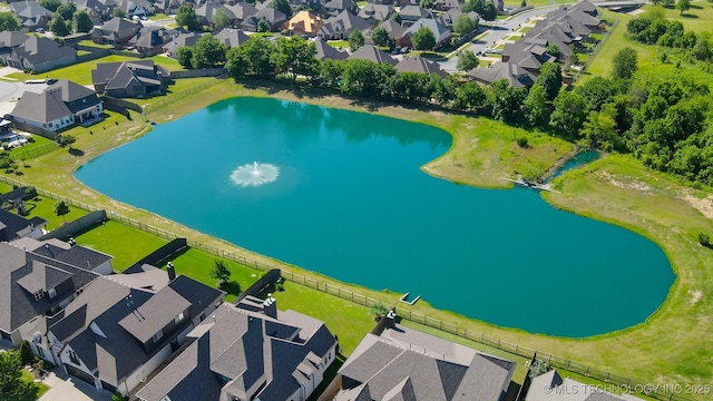 16958 E 45th St, Tulsa, OK 74134 - aerial perspective of suburban area featuring a nearby body of water