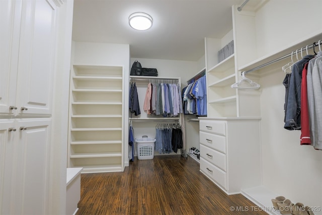 16958 E 45th St, Tulsa, OK 74134 - walk in closet with dark wood finished floors