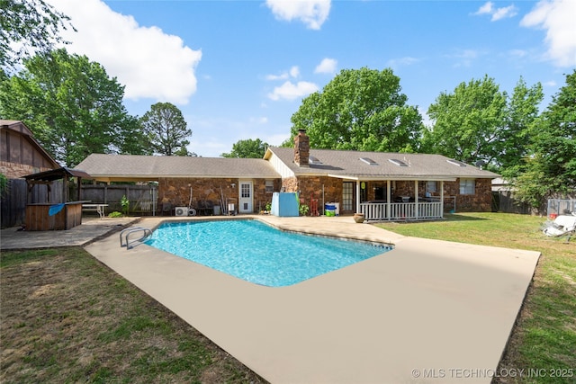 30341 E 144th St, Coweta, OK 74429 - view of pool with a patio area
