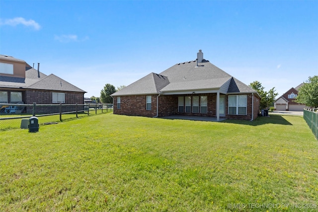 2000 W Vail St, Broken Arrow, OK 74012 - rear view of property featuring brick siding and a shingled roof