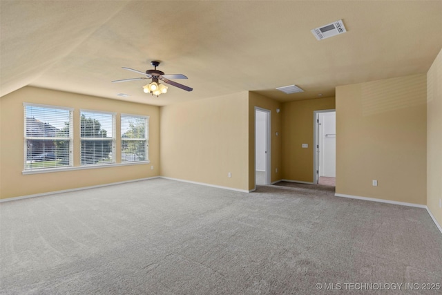 2000 W Vail St, Broken Arrow, OK 74012 - carpeted spare room featuring baseboards and a ceiling fan