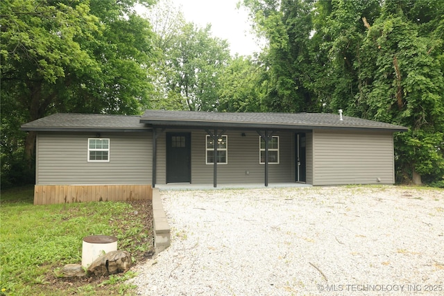 1185 E Pine St, Westville, OK 74965 - view of front of house with gravel driveway