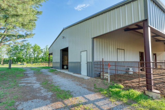 5378 W 450th Rd, Pryor, OK 74361 - view of outbuilding featuring an exterior structure, an outbuilding, and dirt driveway
