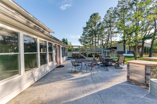 5378 W 450th Rd, Pryor, OK 74361 - view of patio / terrace with outdoor dining area